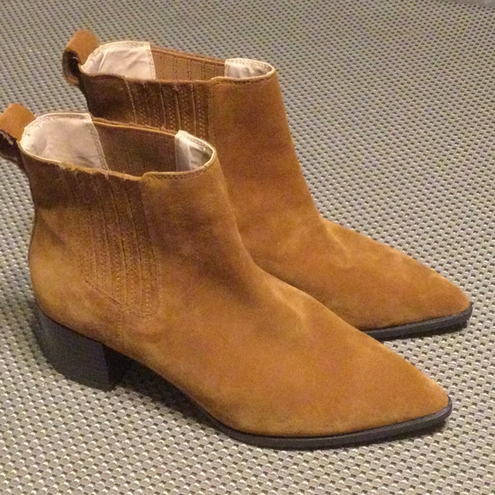 Women's Saks Fifth Avenue Tan Ankle Boots